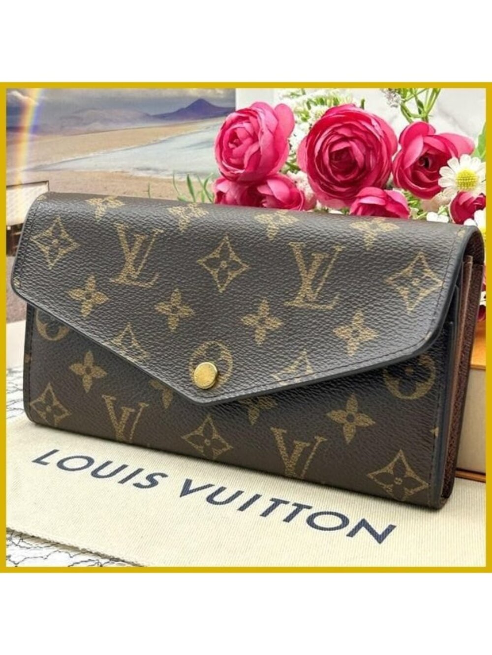 Louis Vuitton Monogram Portefeuille Sarah Wallet